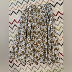 Girls Floral Midi Skirt